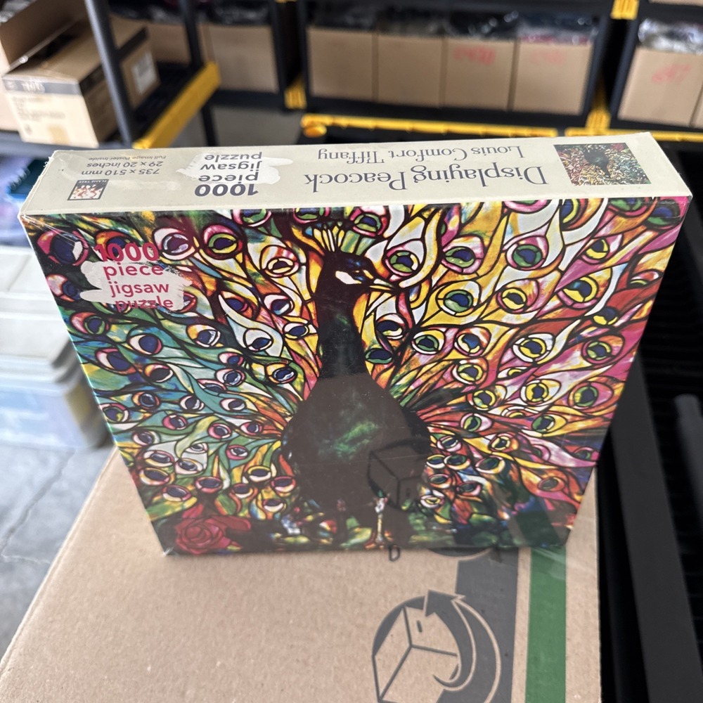 Adult Jigsaw Louis Comfort Tiffany: Displaying Peacock: 1000 piece jigsaw (1000- - Picture 2 of 4